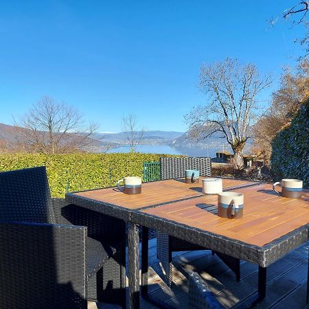 Entre Lac Et Montagne, Chaleureuse Maison 3 Pieces Avec Tres Belle Vue Lac D'Annecy. Terrasse, Jardin, Parking, Cheminee, Barbecue …. Saint-Jorioz Zewnętrze zdjęcie